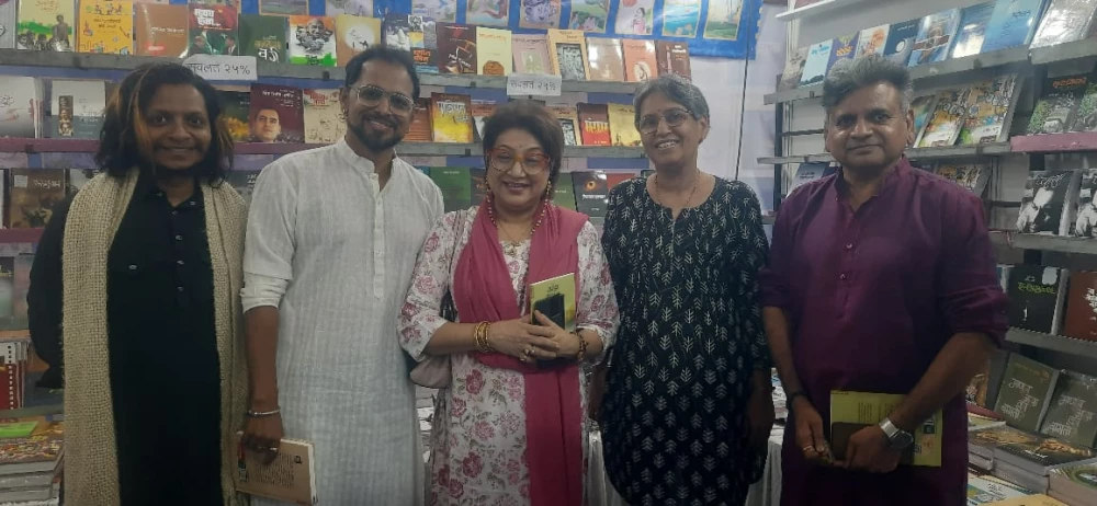 डावीकडून मा. सलीम मुल्ला, मा. स्वाती चिटणीस मा. वैशाली जोशी व मा. श्री. अभिराम भडकमकर